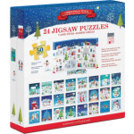 EUROGRAPHICS Puzzle Adventní kalendář: Vánoční město 24x50 dílků 156087