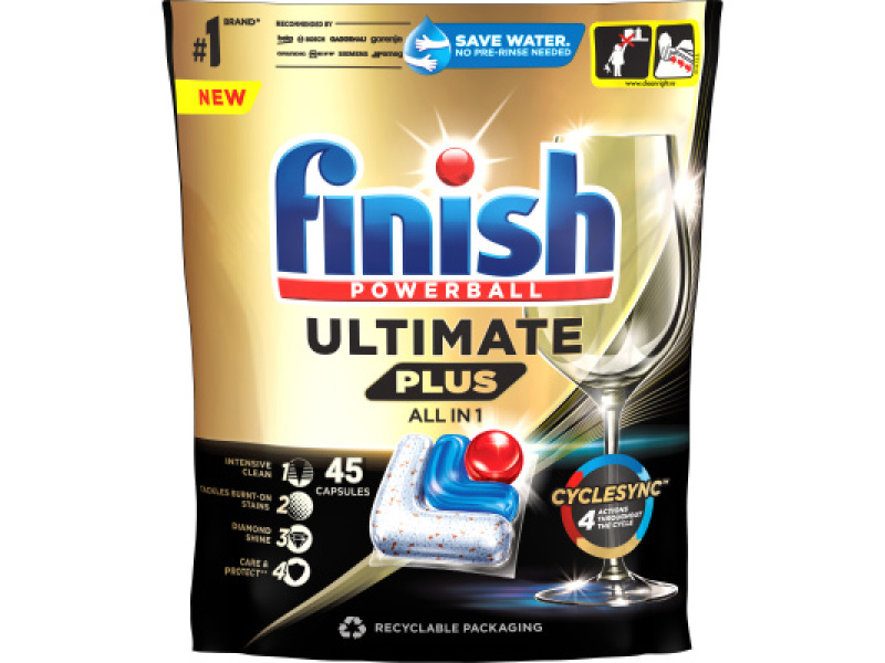Finish Ultimate Plus All in 1 tablety do myčky 45 ks - Mytí nádobí