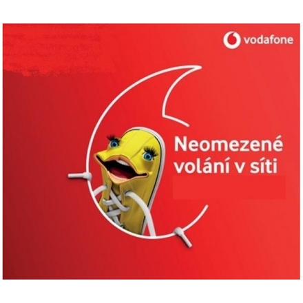 Sim karta vodafone s kreditem 200kč,  04593