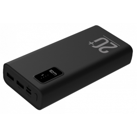 Powerbank 20000 mAh + PD Type C 20W + QC 3.0 22.5W (Černá) 0591194108372