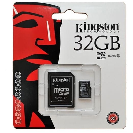 Paměťova karta Kingston microSDHC 32GB UHS-I + adaptér