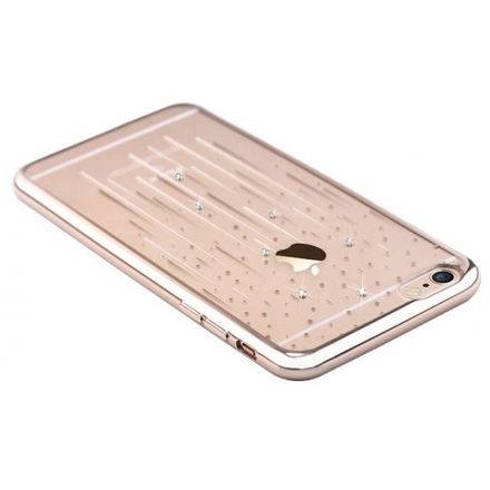 Pouzdro Crystal (Swarovski) Meteor iPhone 6/6S champagne gold