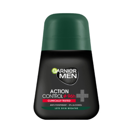 Garnier Men Mineral Action Control+ Clinically Tested kuličkový antiperspirant, 50 ml