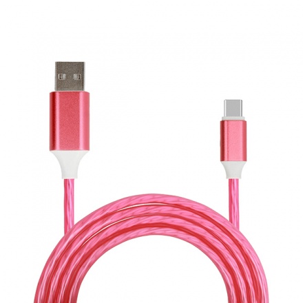KABEL FLOW USB Typ C 1 metr, (fast charge) červená 4148155