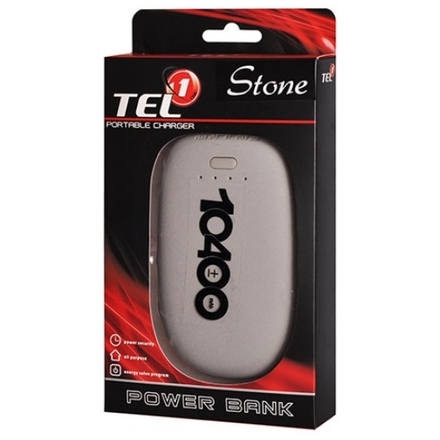 Power Banka Tel1 Stone 10400mAh šedá 42665