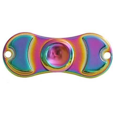 FIDGET SPINNER RAINBOW METALLIC 2 ramena barevná 45267