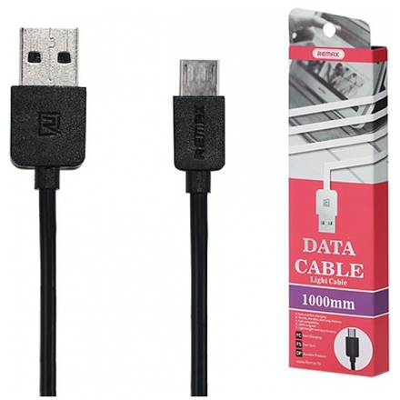 REMAX Kabel USB Light RC-06m 1 metr Micro USB černá 45421