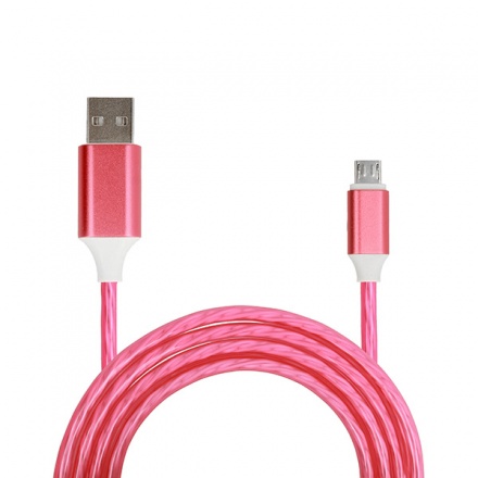Kabel FLOW micro USB 1 metr červená (fast charge) 4600573