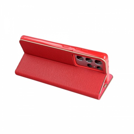 Pouzdro Vennus Book s rámem Xiaomi Redmi Note 9S/Note 9 Pro/Note 9 Pro Max červená 4972000232