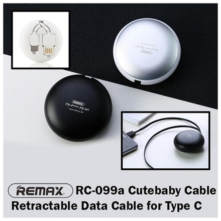 REMAX USB datový Kabel - Cutebaby RC-099a - Typ C, 1 m, bílá