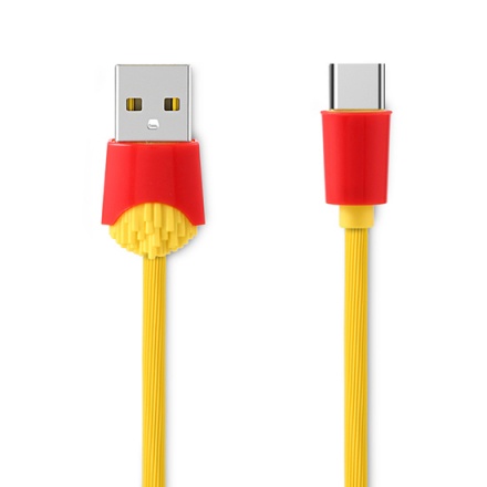 REMAX USB datový Kabel - Chips RC-114a - C Typ 1 metr Žlutá
