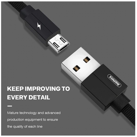 REMAX Kabel USB - Kerolla RC-094m - MicroUSB 1 metr bílá