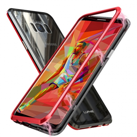 Luphie - Bicolor Magnetic SWORD Case - Iphone XR (6,1") černá-červená 53746