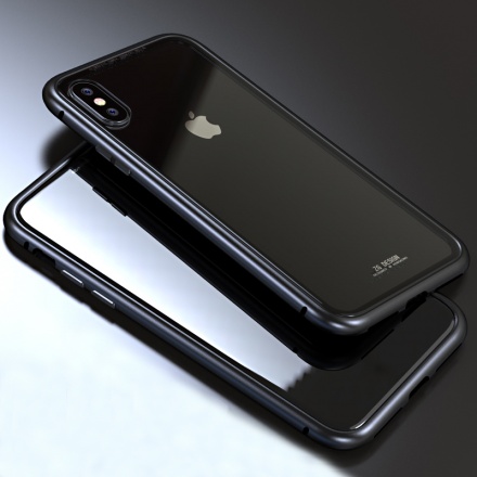 Luphie - Bicolor Magnetic SWORD Case - Iphone XS MAX (6,5") černá-fialová 53750