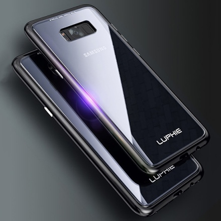Luphie - Bicolor Magnetic SWORD Case - Samsung G965 Galaxy S9 Plus černá-červená 53761