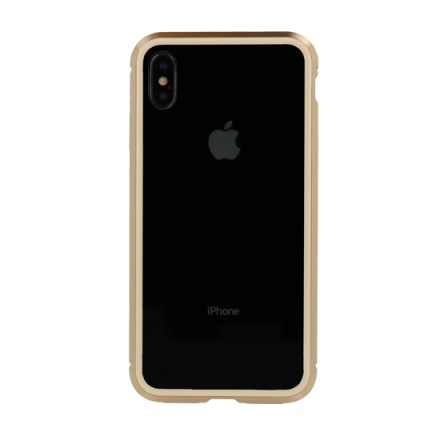 Luphie - Full Protection BICOLOR Magnetic Case - Iphone X/XS (5,8") zlatá 53769