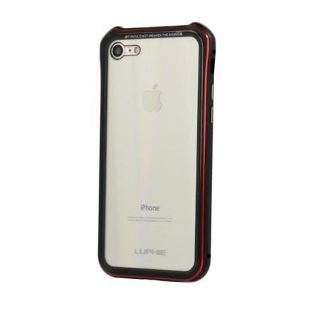 Luphie - AURORA  Magnetic Case - Iphone XR (6,1") černá-červená 53783