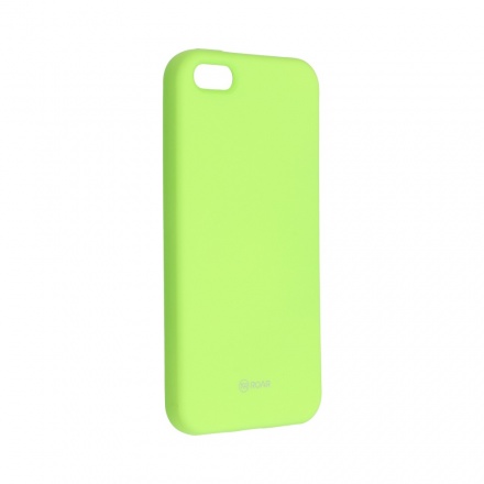 Pouzdro ROAR Colorful Jelly Case iPhone 5/5S/SE limetková 5901737334697