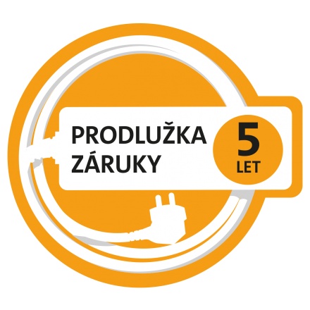Prodloužená záruka 5 let, (po registraci na www.eta.cz/prodluzka)