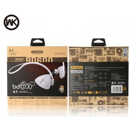 Sluchátka WK-Design Bluetooth Earphone Stereo BD600 zelená