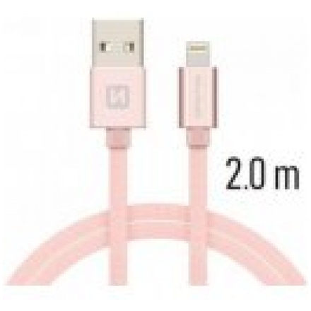 Datový kabel Micro USB 3A   2m (růžová) 71522305
