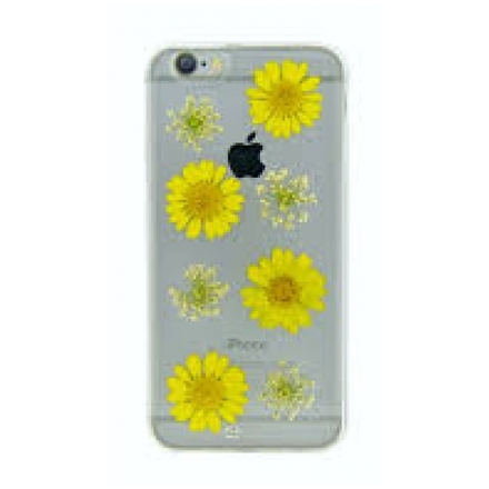 Tpu 4-OK Flower Cover Yellow Daisy pro Iphone 6/6S Transparentní 78094