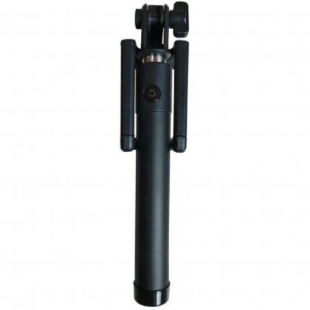 Teleskopická tyč s bluetooth tlačítkem pro selfie (Černá) 8591194069598