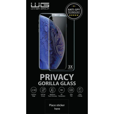 WINNER 4D TVRZENÉ SKLO GORILLA GLASS (ANTI-SPY) pro  APPLE iPHONE 15 11987