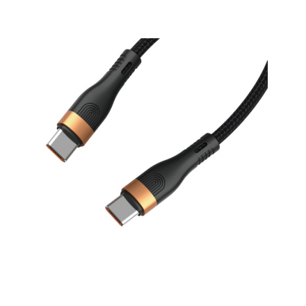 Datový a nabíjecí kabel 3v1 Type-C to 3xType-C 1,5m 130W (Černý) 12173