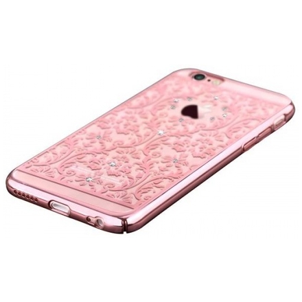 Pouzdro Crystal (Swarovski) Baroque iPhone 6/6S rose gold