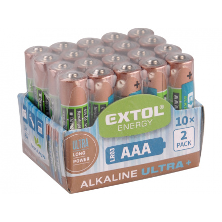 baterie alkalické, 20ks, 1,5V AA (LR6) 42013