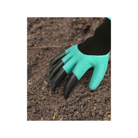 rukavice zahradní polyesterové s latexem a drápy na pravé ruce, velikost 9", PES s latexem 8856662