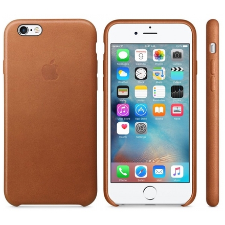 Apple iPhone 6S Leather Case Saddle Brown, MKXT2ZM/A