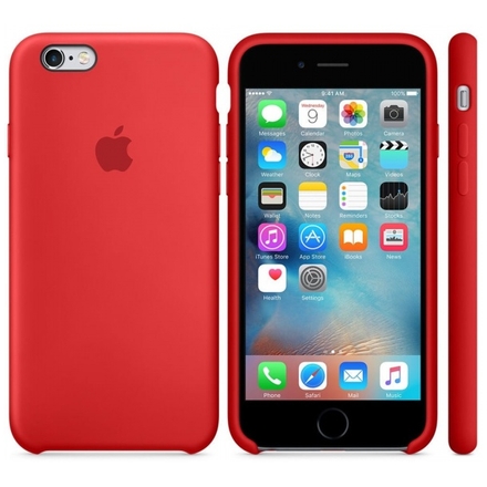 Apple iPhone 6S Silicone Case (PRODUCT)RED, MKY32ZM/A