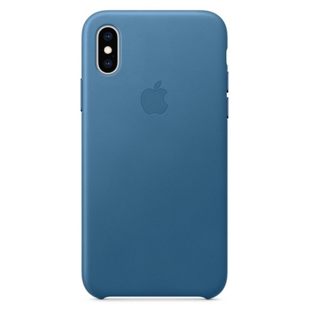 Apple iPhone XS Leather Case - Cape Cod Blue, MTET2ZM/A