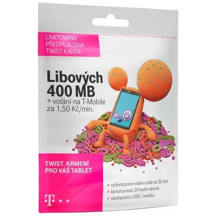 T-Mobile Czech Republic A.s. T-Mobile SIM Twist s Námi 400MB, 700 613