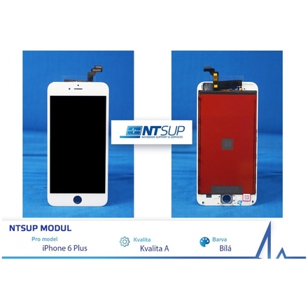 NTSUP LCD modul iPhone 6 PLUS bílý kvalita A, 38890015