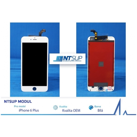 NTSUP LCD modul iPhone 6 PLUS bílý kvalita B, 38890017