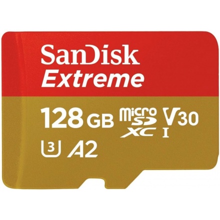 SanDisk Extreme microSDXC 128GB 160MB/s+adaptér, SDSQXA1-128G-GN6AA