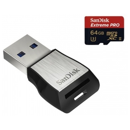 SanDisk Extreme Pro microSDXC 64GB 275MB/s + ada., SDSQXPJ-064G-GN6M3
