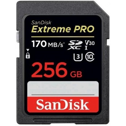 SanDisk Extreme Pro SDXC 256GB 170MB/s V30 UHS-I, SDSDXXY-256G-GN4IN