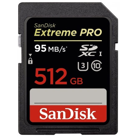 SanDisk Extreme Pro SDXC 512GB 95MB/s C10 UHS-I, SDSDXPA-512G-G46