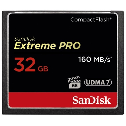 SanDisk Extreme Pro CompactFlash 32GB 160MB/s, SDCFXPS-032G-X46