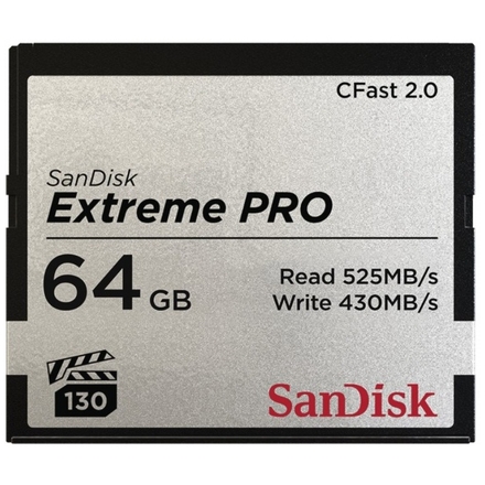 SanDisk Extreme Pro CFAST 64GB 525MB/s, SDCFSP-064G-G46D