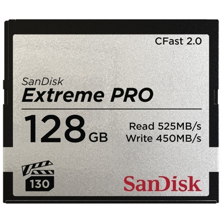 SanDisk Extreme Pro CFAST 128GB 525MB/s, SDCFSP-128G-G46D