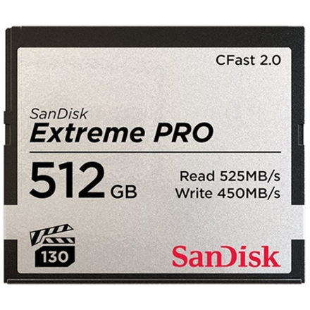 SanDisk Extreme Pro CFAST 512GB 525MB/s, SDCFSP-512G-G46D