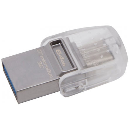 64GB Kingston DT microDuo 3C, USB 3.0/3.1 + Type-C, DTDUO3C/64GB