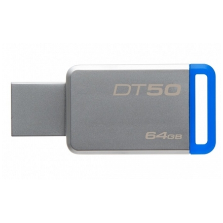 64GB Kingston USB 3.0 DT50 kovová modrá, DT50/64GB