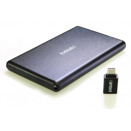 EVOLVEO 2.5" Tiny 2, 10Gb/s, externí rámeček na HDD, USB A 3.1 + redukce USB A/USB C, TINY2