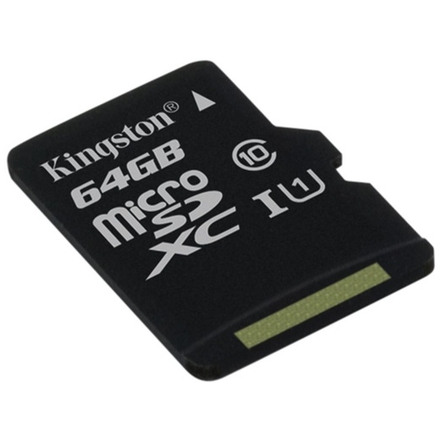 64GB microSDXC Kingston CL10 UHS-I 80R bez adap., SDCS/64GBSP